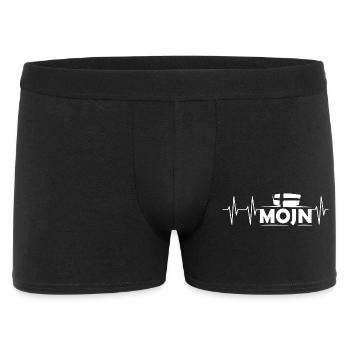 puls mojn dansk dänemark herzschlag flagge icon - Männer Boxer Shorts - Schwarz - Vorne
