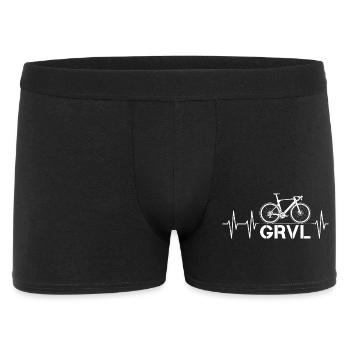 pulse gravel bike heartbeat gravel bike offroad - Men's Boxer Shorts - black - Front