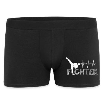 Pulse Kick Arts martiaux Heartbeat Symbol combattant - Boxer Homme - noir - Devant