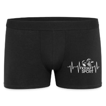 pulse gym weights weight training heartbeat curls icon - Men's Boxer Shorts - black - Front