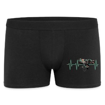 frog pulse heartbeat poison dart frogSymbol icon - Men's Boxer Shorts - black - Front