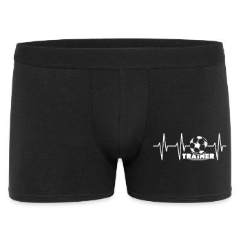 Coach Pulse Heartbeat Symbol Football Symbole Balle - Boxer Homme - noir - Devant