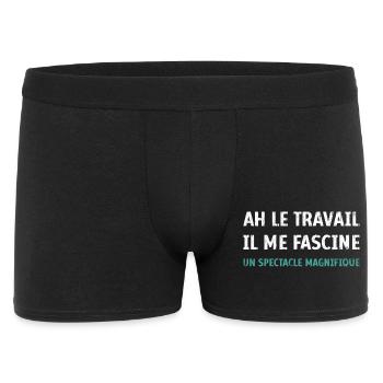 Ah le Travail il me fascine un spectacle magnifiqu - Boxer Homme - noir - Devant