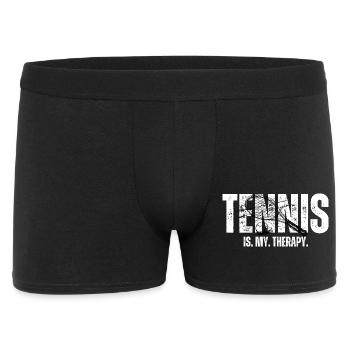 Tee audacieuse de thérapie au tennis - Boxer Homme - noir - Devant