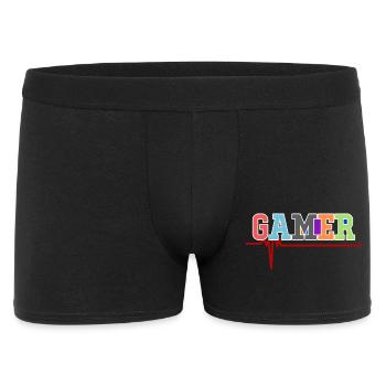 Gamer Gamer Herzschlag - Männer Boxer Shorts - Schwarz - Vorne