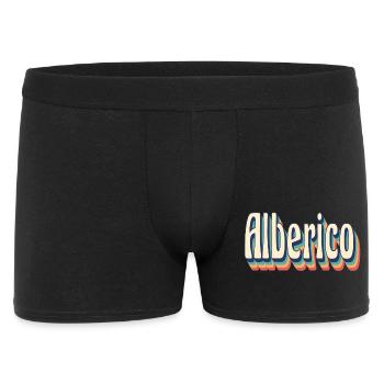 Alberico t-shirt retro vintage t-shirt gift - Men's Boxer Shorts - black - Front