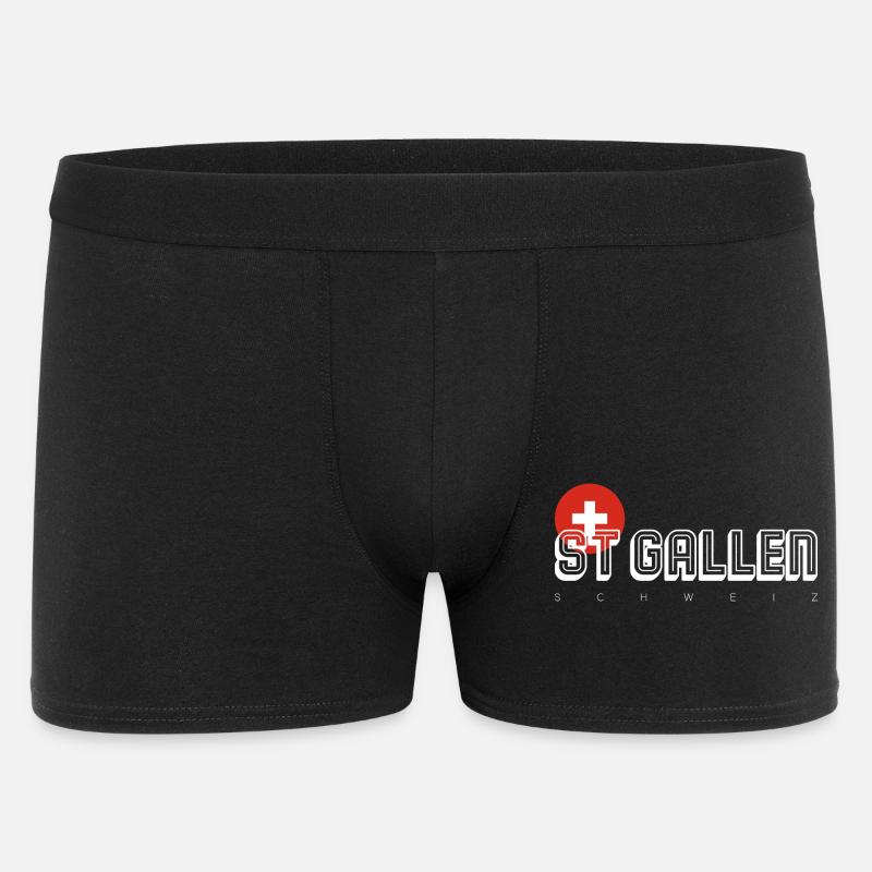 St. Gallen - Männer Boxer Shorts - Schwarz