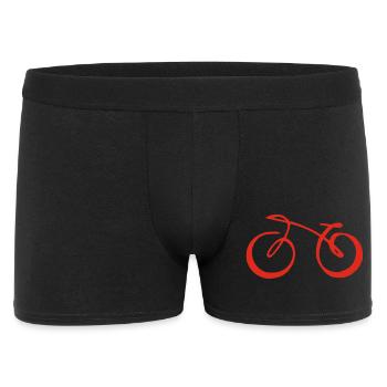 Red Minimalist Bike - Men's Boxer Shorts - black - Front