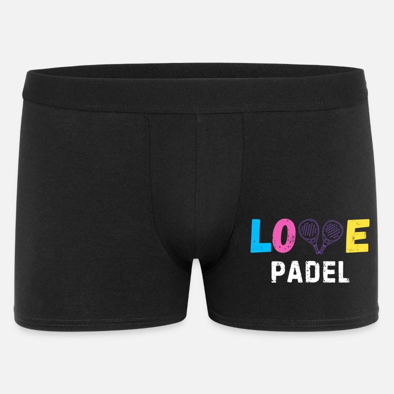 Padel-Liebe - Männer Boxer Shorts - Schwarz