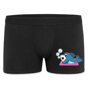 Dolphin Yoga Fitness Gymnastics - Men's Boxer Shorts - black - Front