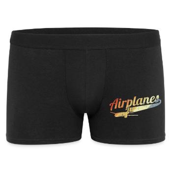 Avions rétro - Boxer Homme - noir - Devant