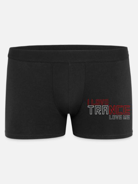 I Love Trance - Männer Boxer Shorts - Schwarz