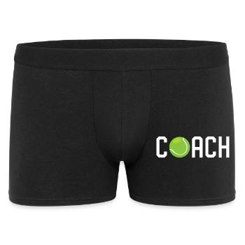 Entraîneur de tennis - Boxer Homme - noir - Devant