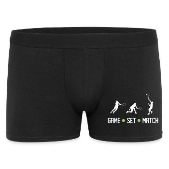 Tennis - Game Set Match - Men's Boxer Shorts - black - Front