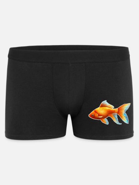 Goldfisch Nr.3 - Männer Boxer Shorts - Schwarz