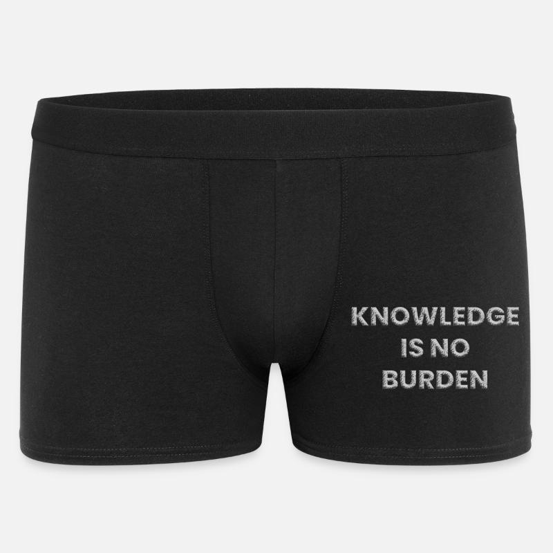 Knowledge is no burden - Men's Boxer Shorts - black
