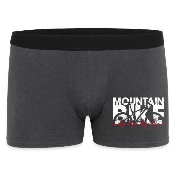 Mountain Bike Beat - Men's Boxer Shorts - charcoal grey - Front
