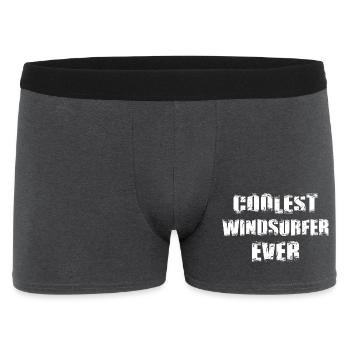 Coolest Windsurfer Ever - Men's Boxer Shorts - charcoal grey - Front