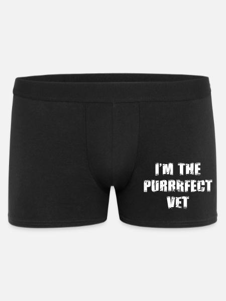 Ich bin der perfekte Tierarzt - Männer Boxer Shorts - Schwarz