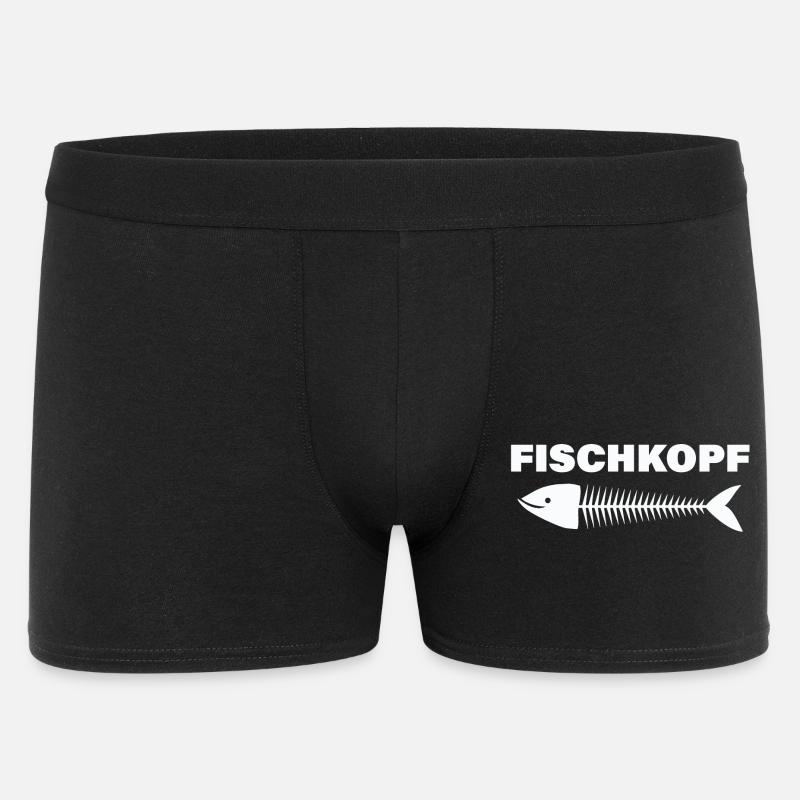 FISCHKOPF - Männer Boxer Shorts - Schwarz
