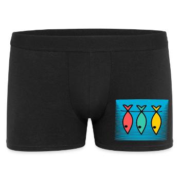 ANNIVERSAIRE. HAPPY BIRTHDAY. JOYEUX ANNIVERSAIRE. - Boxer Homme - noir - Devant