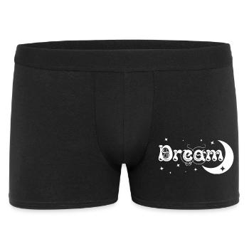 Dream / Traum - Männer Boxer Shorts - Schwarz - Vorne
