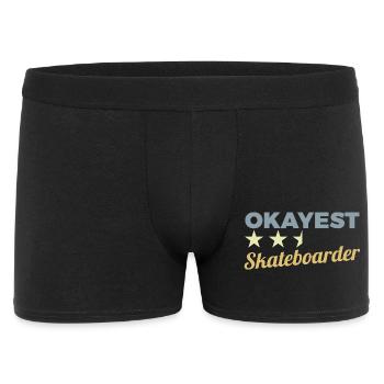Okay Skateboarder - Men's Boxer Shorts - black - Front