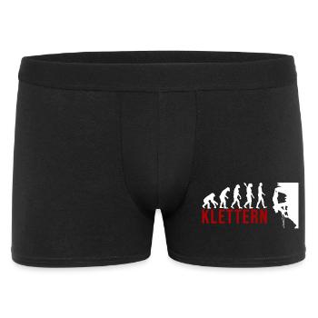 Ecolution Klettern - Männer Boxer Shorts - Schwarz - Vorne