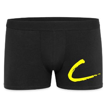 Buchstabe C - Männer Boxer Shorts - Schwarz - Vorne