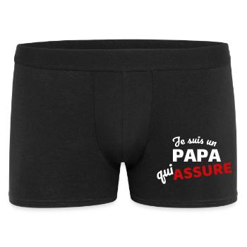 I'm a dad who makes sure - Men's Boxer Shorts - black - Front