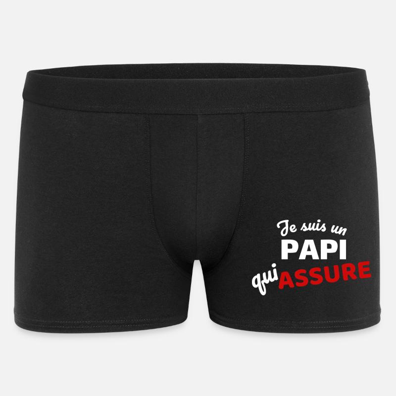 Assertive expression of paternity - Men's Boxer Shorts - black