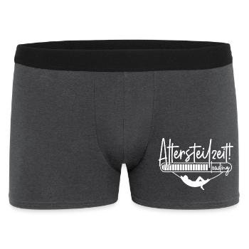 Altersteilzeit loading Ladebalken Hängematte ATZ - Männer Boxer Shorts - Anthrazit - Vorne