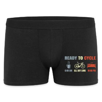 Horaire des cyclistes - Boxer Homme - noir - Devant