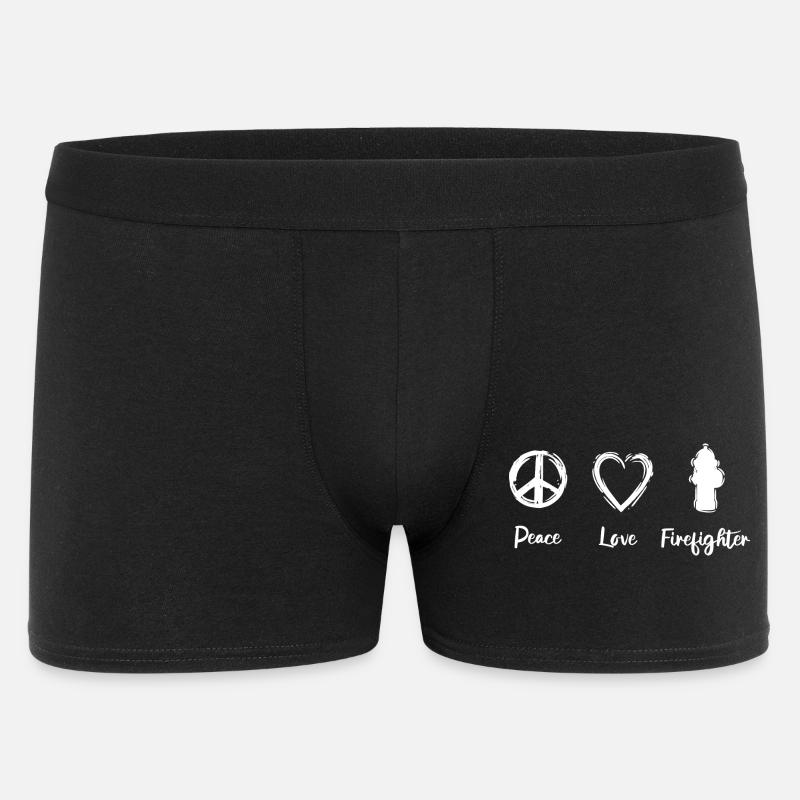 Peace, Dear Fire Brigade - Men's Boxer Shorts - black