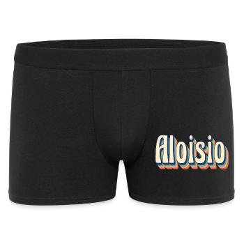 Vintage Retro Aloisio T-Shirt Gift T-Shirt - Men's Boxer Shorts - black - Front