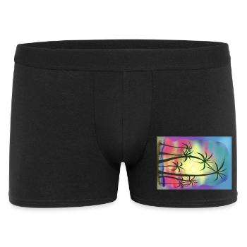 Palmiers - Boxer Homme - noir - Devant