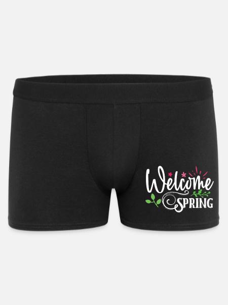 Welcome Spring - Men's Boxer Shorts - black