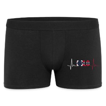 Oslo Herzschlag - Männer Boxer Shorts - Schwarz - Vorne