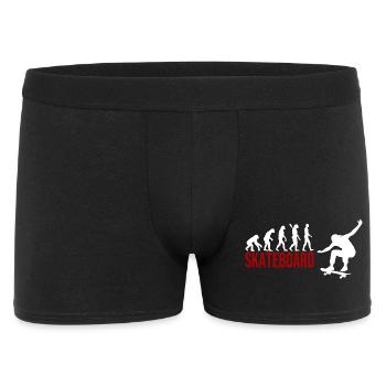Evolution Skateboard - Männer Boxer Shorts - Schwarz - Vorne