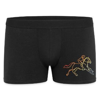 Look équestre vintage - Boxer Homme - noir - Devant