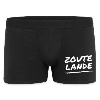 Zoutelande Schriftzug - Männer Boxer Shorts - Schwarz - Vorne