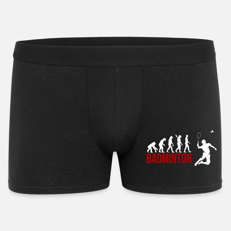 Evolution Badminton - Männer Boxer Shorts - Schwarz