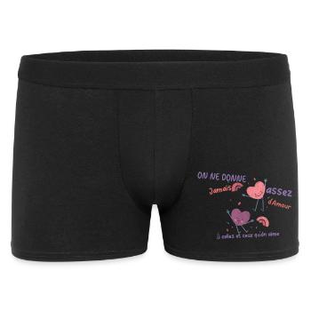 You can never give enough love - Men's Boxer Shorts - black - Front