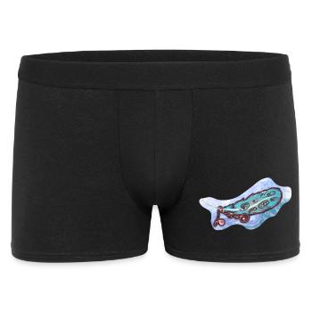 Mystic Blue Feather with Ornaments - Men's Boxer Shorts - black - Front