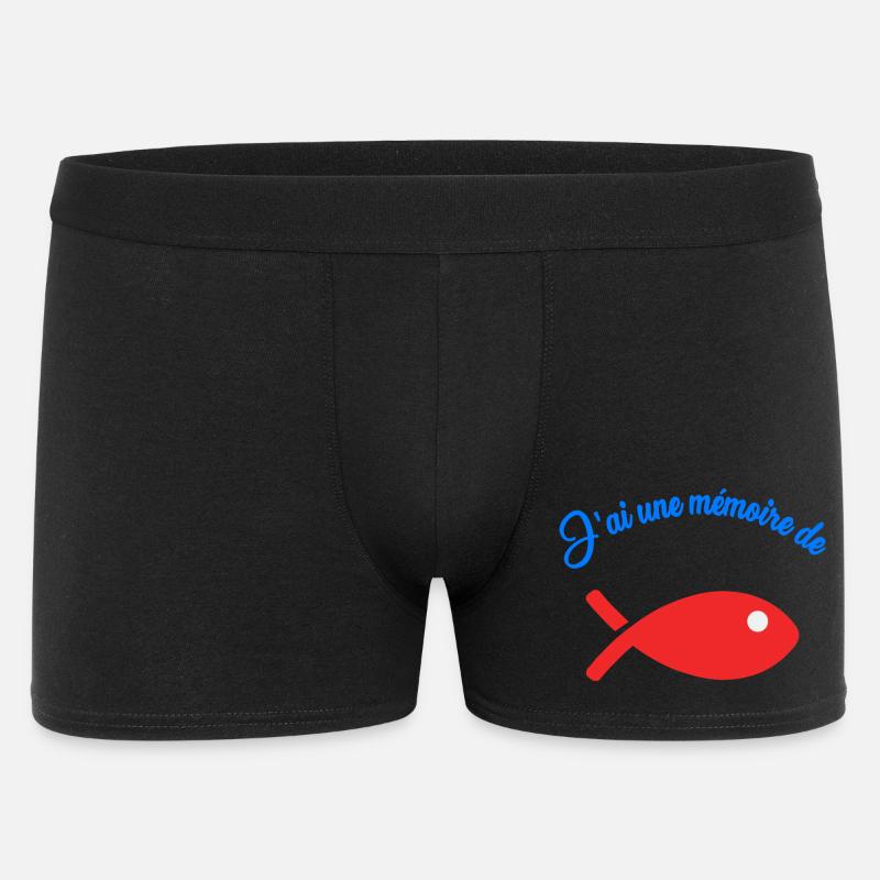 FISCH. GEDÄCHTNIS - Männer Boxer Shorts - Schwarz