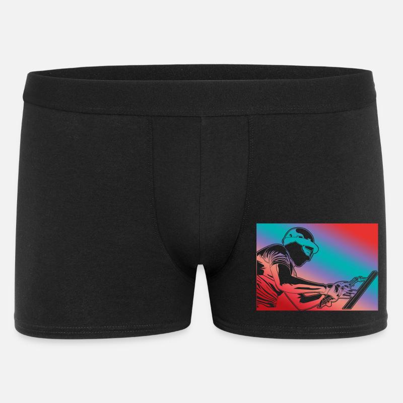 Welder Retro Look - Men's Boxer Shorts - black