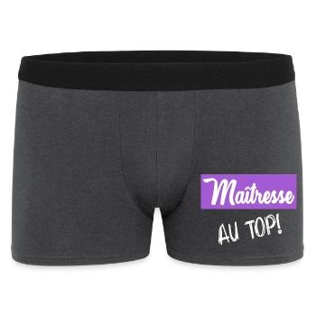 DANKE, HERRIN - Männer Boxer Shorts - Anthrazit - Vorne