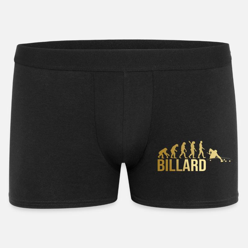 Evolution Billard - Männer Boxer Shorts - Schwarz
