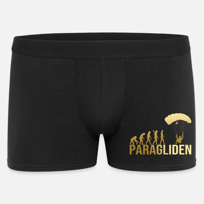 Evolution Paragliden - Männer Boxer Shorts - Schwarz