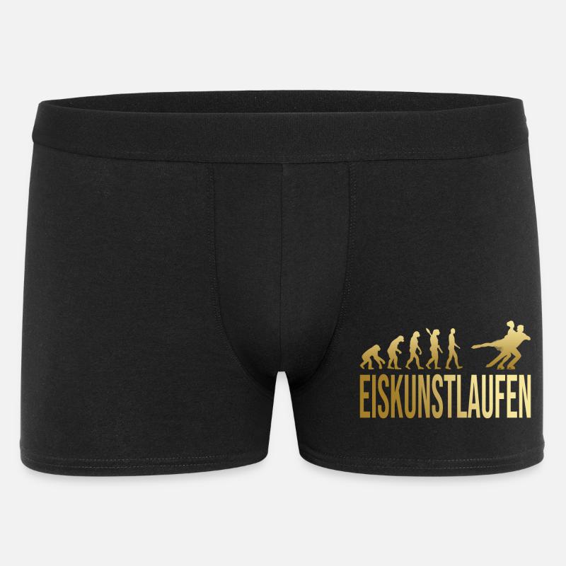 Evolution Eiskunstlaufen - Männer Boxer Shorts - Schwarz